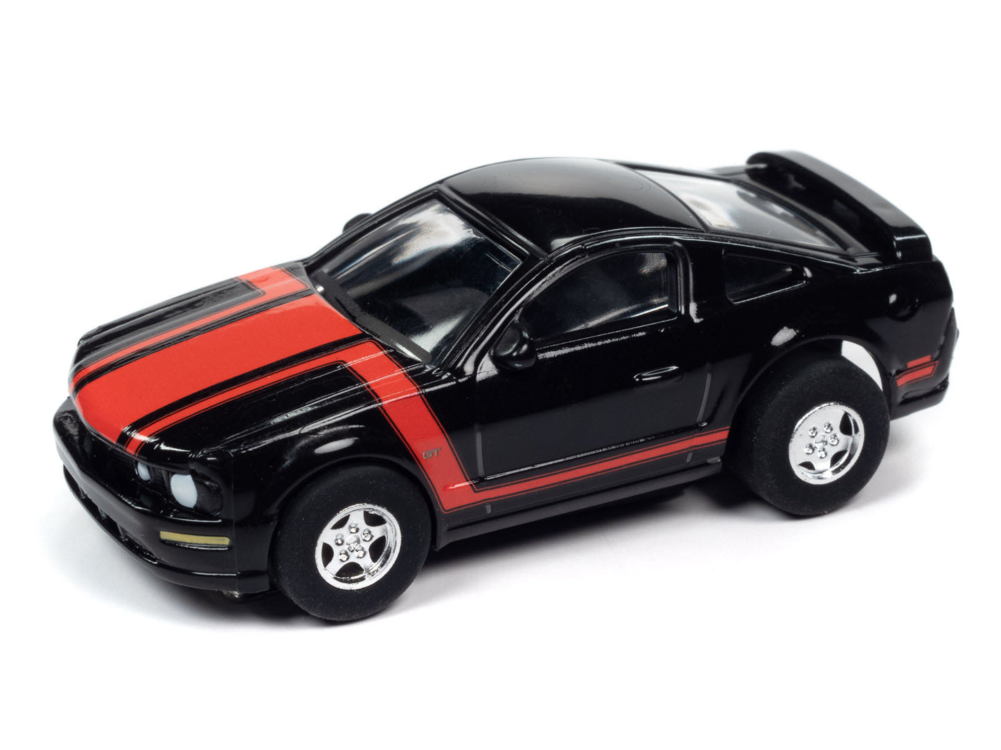 Auto World Super III 2005 Ford Mustang GT Black HO Scale Slot Car SC383 - PowerHobby