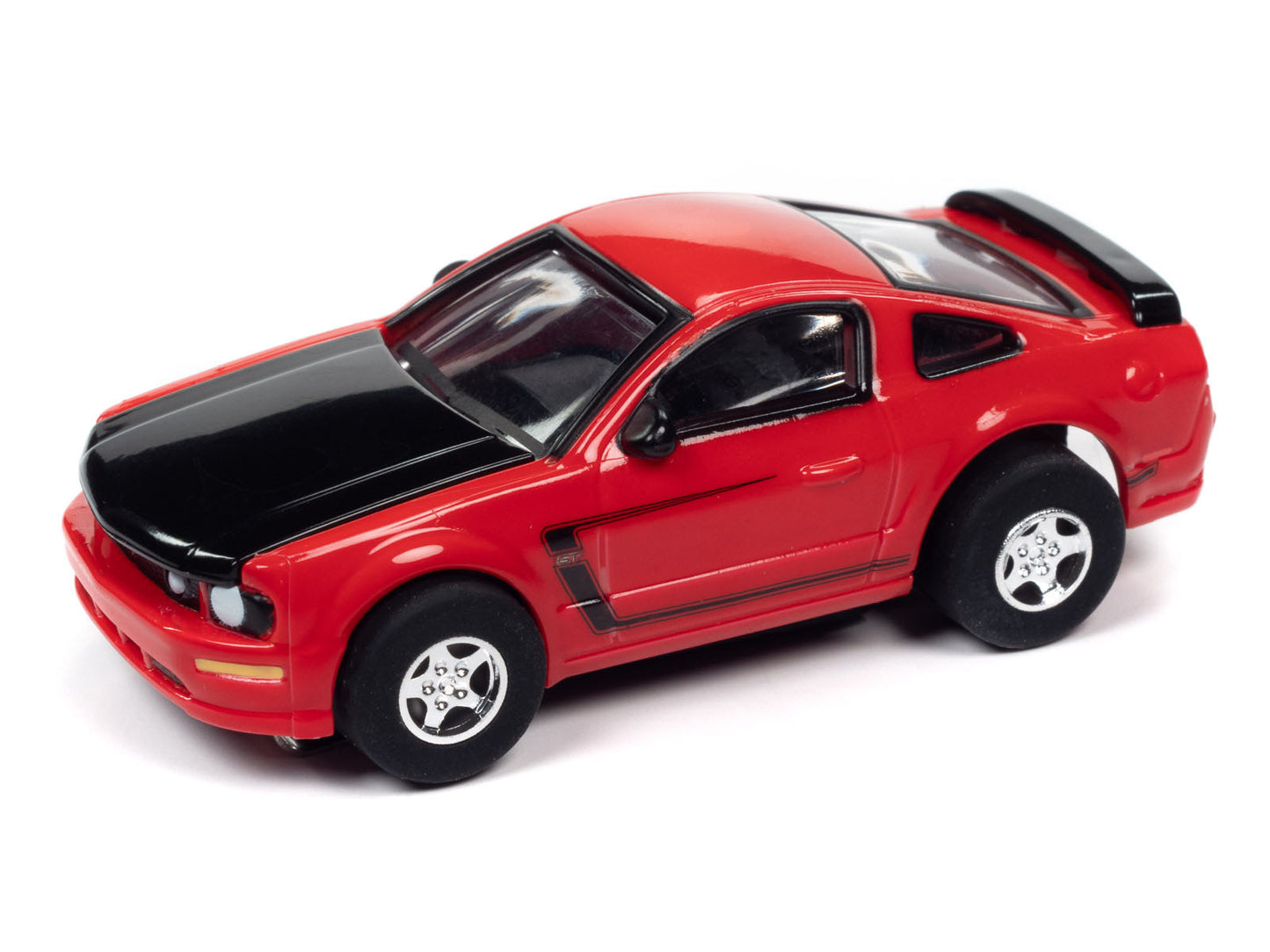 Auto World Super III 2005 Ford Mustang GT Red HO Scale Slot Car SC383 - PowerHobby