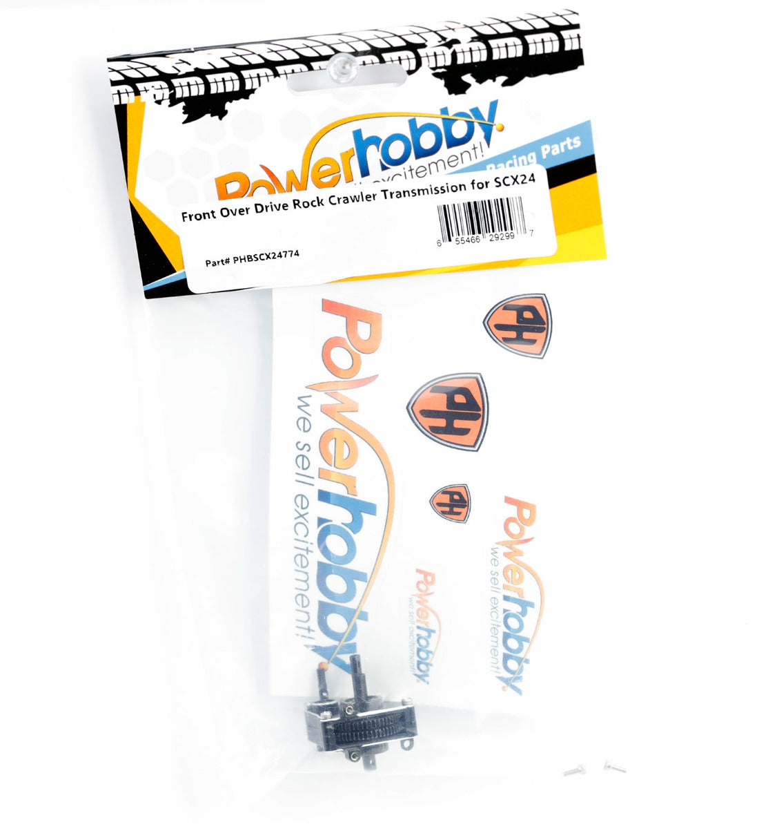 Powerhobby Axial SCX24 14% Front Over Drive Transmission - PowerHobby