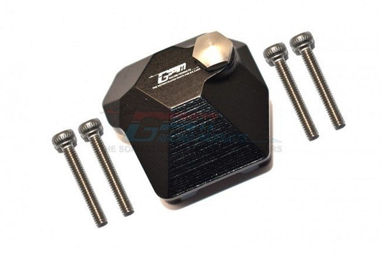 GPM AXIAL Racing SCX10 III JEEP WRANGLER Aluminum Gearbox Cover Black - PowerHobby