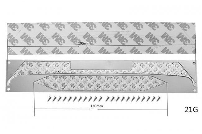 GPM RC CAR STAINLESS STEEL SLIP PROOF TREAD FRONT REAR AXIAL SCX10 III CLEAR - PowerHobby