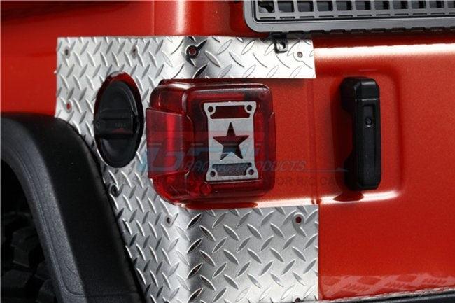 GPM RC CAR TAILLIGHT COVER TYPE A AXIAL SCX10 III JEEP JL WRANGLER SILVER - PowerHobby