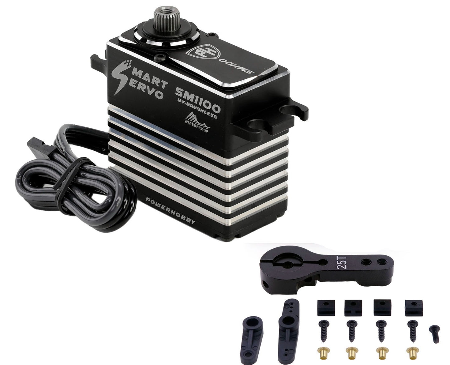 Powerhobby SM1100 78KG Super MEGA Torque Steel Gears WP Smart Programmable Servo - PowerHobby