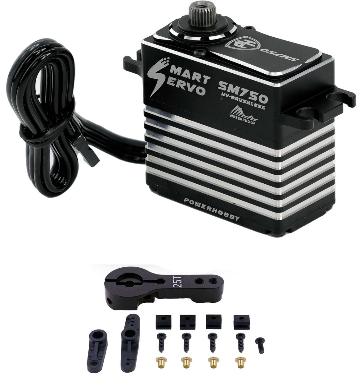 Powerhobby SM750 54KG Super Torque Steel Gears WP Smart Servo / Winch - PowerHobby