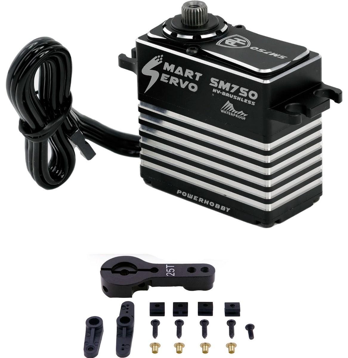 Powerhobby SM750 54KG Super Torque Steel Gears WP Smart Servo / Winch - PowerHobby