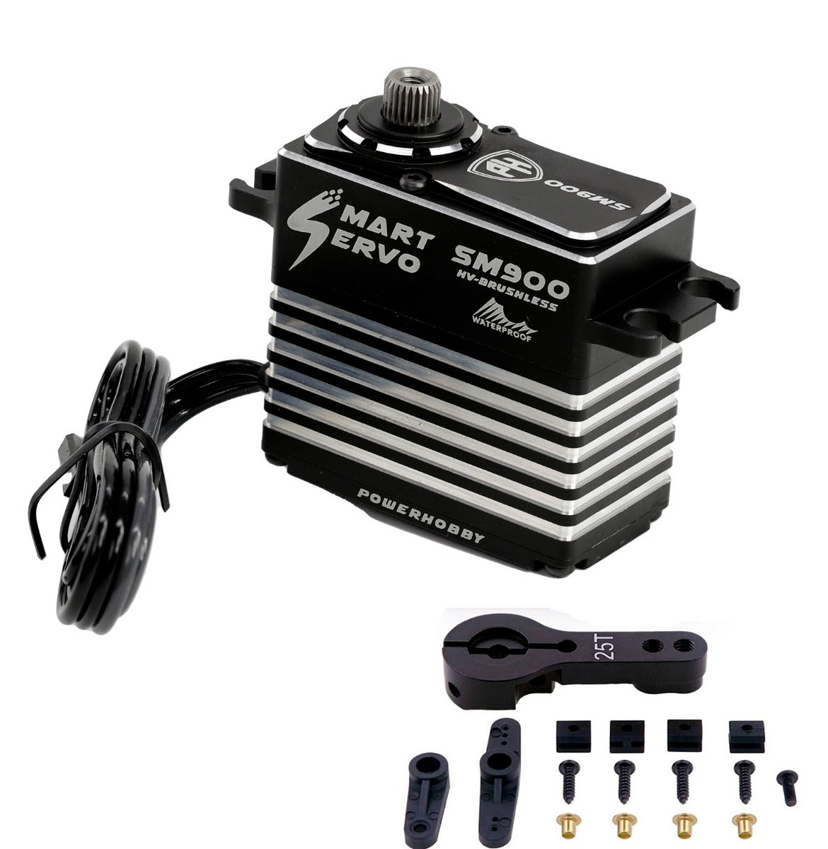 Powerhobby SM900 68KG Super High Torque Steel Gears WP Smart Servo / Winch - PowerHobby