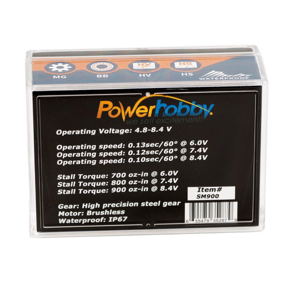 Powerhobby SM900 68KG Super High Torque Steel Gears WP Smart Servo / Winch - PowerHobby