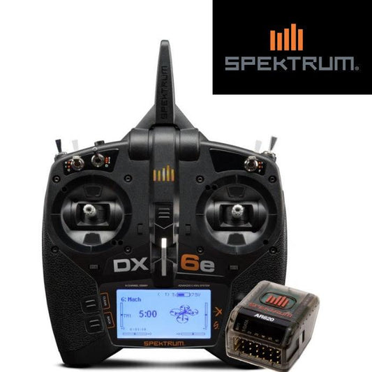 Spektrum SPM6655 DX6e 6CH Radio / Transmitter System with AR620 Reciver - PowerHobby
