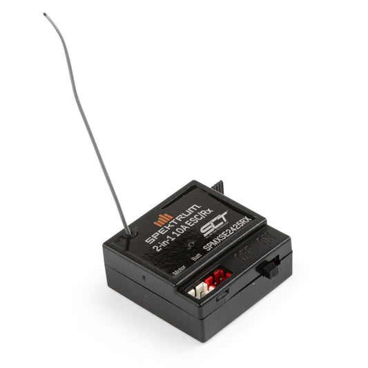 Spektrum 10 Amp Brushed 2-in-1 ESC / SLT Receiver Combo Axial AX24 - PowerHobby