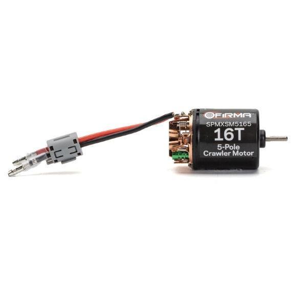 Spektrum SPMXSM5165 Firma 16T Rebuildable 5-Pole Brushed Crawler Motor - PowerHobby