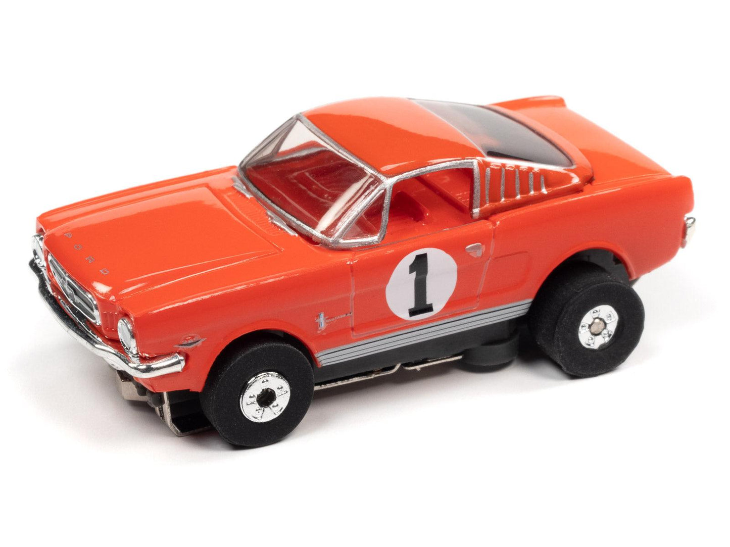 Auto World 1965 Ford Mustang Fastback 1967 Chevy Corvette Thunderjet HO Slot Cars - PowerHobby