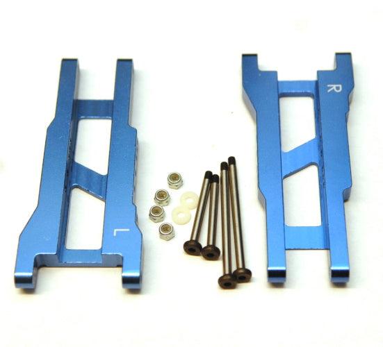STRC Heavy Duty Rear Suspension Arms Lock-Nut Hinge-Pins Rustler Stampede Blue - PowerHobby