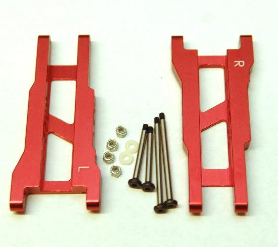 STRC Heavy Duty Rear Suspension Arms Lock-Nut Hinge-Pins Rustler Stampede RED - PowerHobby