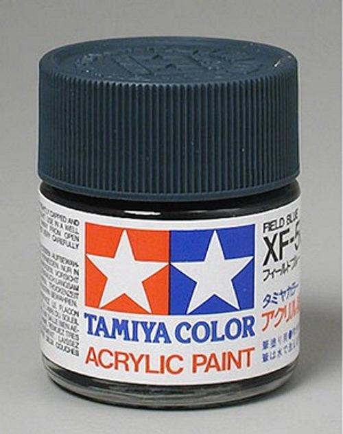 Tamiya 81350 Acrylic XF50 Flat Field Blue Airbrush Paint - PowerHobby