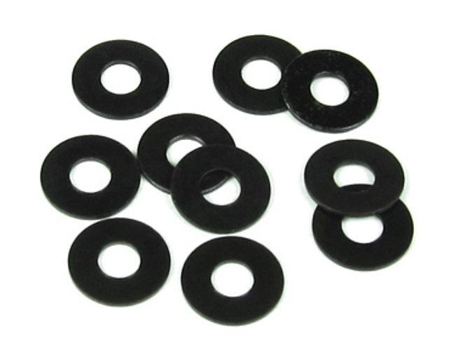 Tekno TKR1221 M3x8mm Washer (Black, 10pieces) EB48 / SL ET48 NB48 MT410 SCT410 - PowerHobby