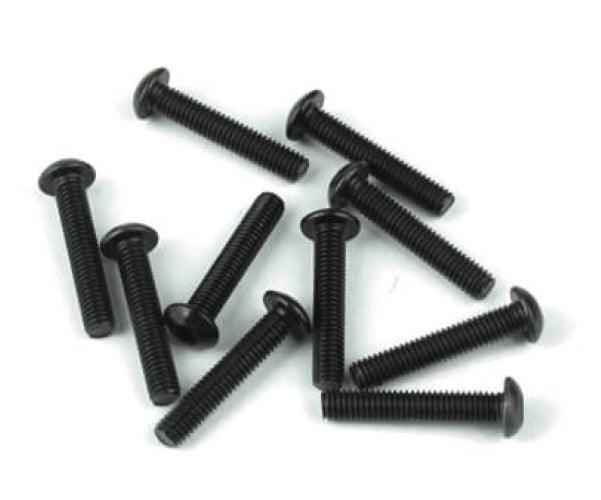 Tekno M3x16mm Button Head Screws Black EB48 EB48SL ET48 MT410 NB48 NT48 SCT410 - PowerHobby
