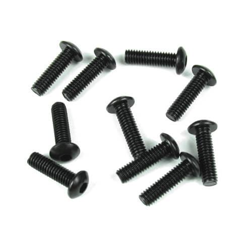 Tekno TKR1444 M4x12mm Button Head Screws (Black 10pieces) EB48 ET48 NB48 - PowerHobby