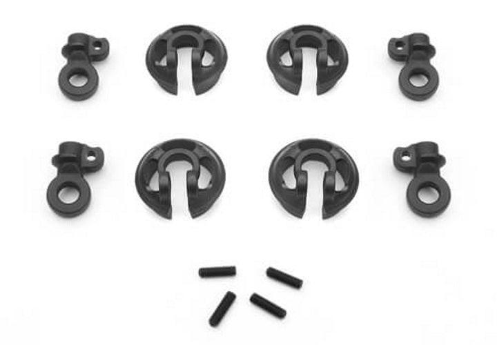 Tekno TKR6701 Locking Shock Rod End and Spring Perch Set (13mm shocks) EB410 - PowerHobby