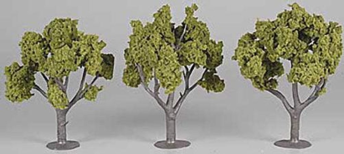 Woodland Scenics TR1509 N/HO Assembled Tree Light Green 5" Train Scenery - PowerHobby