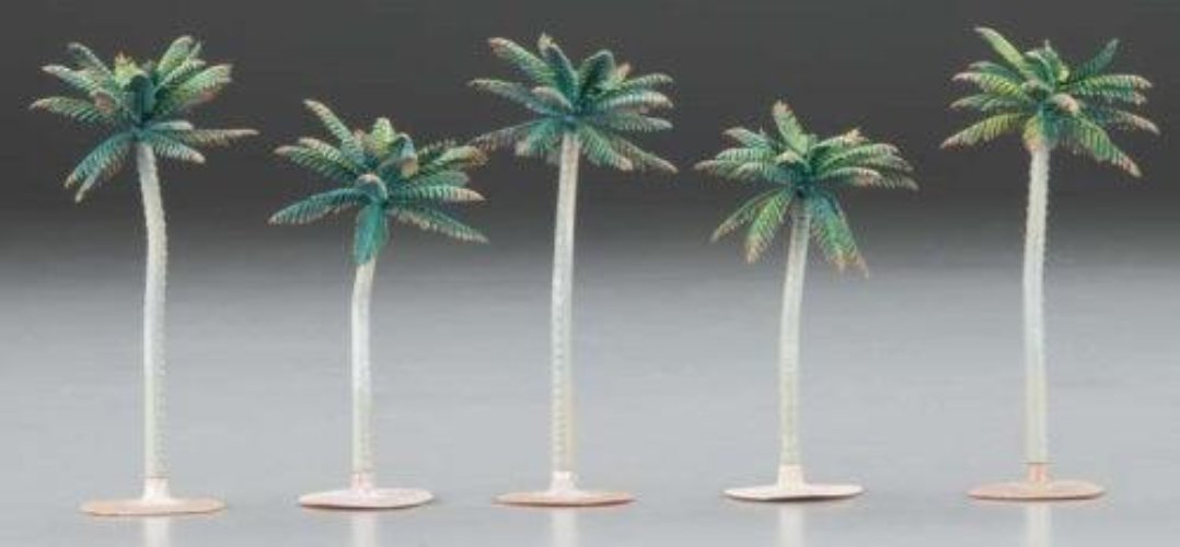 Woodland Scenics TR3597 N/HO Small Palm Tree 3"-3 3/4" (5) Train Scenery - PowerHobby