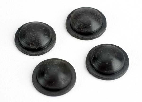 Traxxas 1765 Rubber Shock Diaphragms (4) for Plastic Shocks Slash E-Maxx - PowerHobby