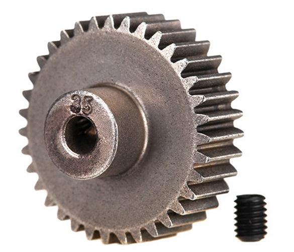 Traxxa 2435 Gear 35-T Pinion (48-Pitch)/ Set Screw - PowerHobby