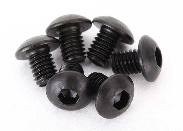 Traxxas 2515 Screws 3x4mm Button-Head Machine (Hex Drive) (6) Desert Racer - PowerHobby