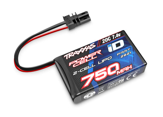 Traxxas 750mAh 7.4V 2-Cell 20C LiPo Battery TRX-4M 1/18 Bronco / Defender - PowerHobby