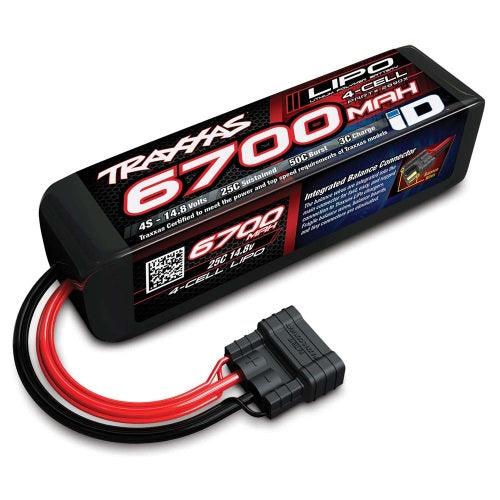 Traxxas 2890X 4S 14.8V 6700mAh 25C LiPo Battery w/ iD Connector X-Maxx - PowerHobby