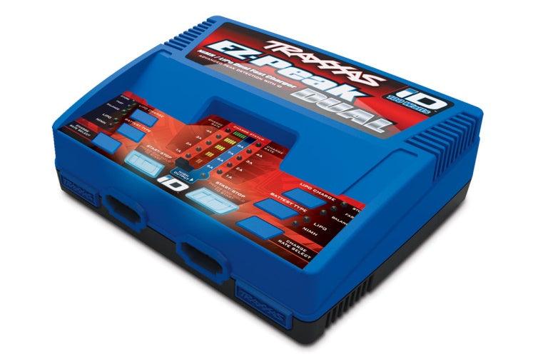 Traxxas 2972 EZ-Peak Plus 8A NiMH / LiPo Dual Battery Charger w/ iD - PowerHobby