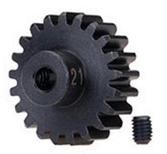 Traxxas 3951x Gear 21-T Pinion (32-P) Heavy Duty (Machined Hardened Steel) - PowerHobby