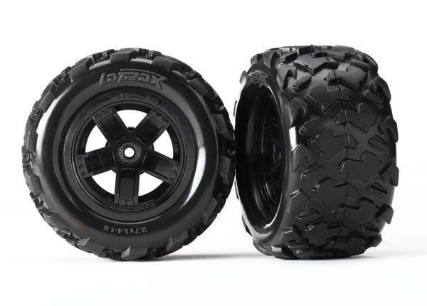 Traxxas 7672 LaTrax Tires/Wheels Assembled Glued Teton (4) - PowerHobby