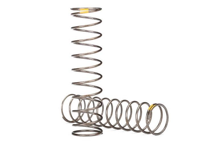 Traxxas Springs Shock (Natural Finish) GTS (0.22 Rate, Yellow Stripe) TRX-4 - PowerHobby