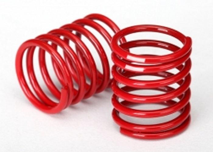 Traxxas 8366 Spring Shock (Red) (2.8 rate, White Stripe) (2) 4-Tec 2.0 - PowerHobby