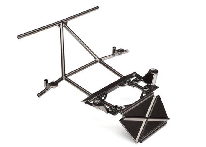 Traxxas Tube Chassis Center Section Front (Satin Black Chrome-Plated) Desert - PowerHobby