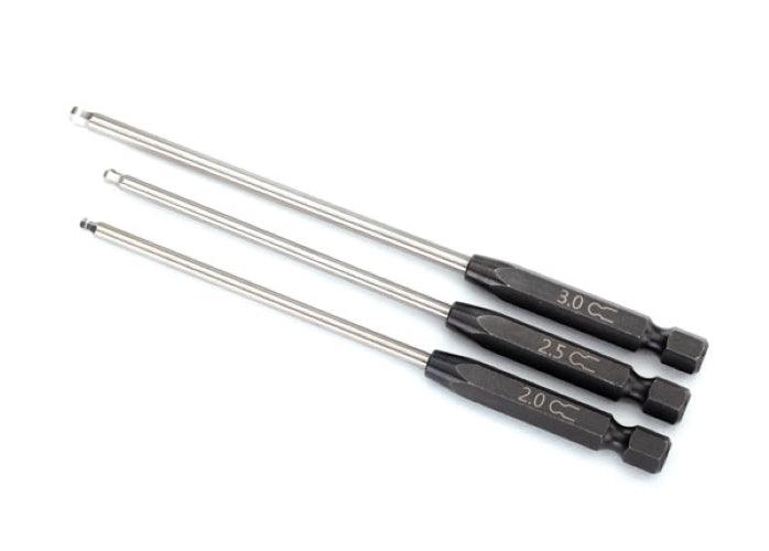 Traxxas Speed Bit Set Hex Driver, 3-piece Ball-end (2.0mm, 2.5mm, 3.0mm) E-Revo - PowerHobby
