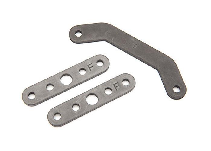 Traxxas 8926 Bulkhead Tie Bar Front Upper (1)/ Lower (2) (Steel) Maxx - PowerHobby