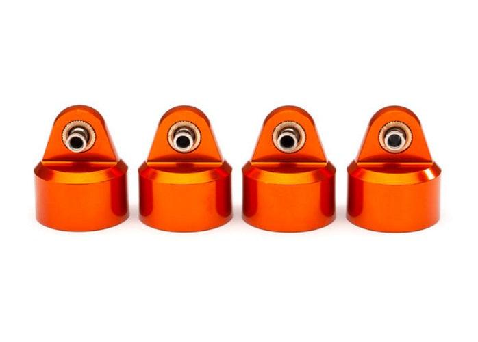 Traxxas Shock Caps Aluminum (Orange-Anodized) GT-Maxx Shocks (4) Maxx - PowerHobby