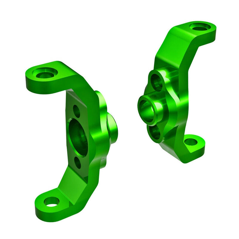 Traxxas 9733-GRN TRX-4M Left & Right Aluminum Caster Blocks (Green) - PowerHobby
