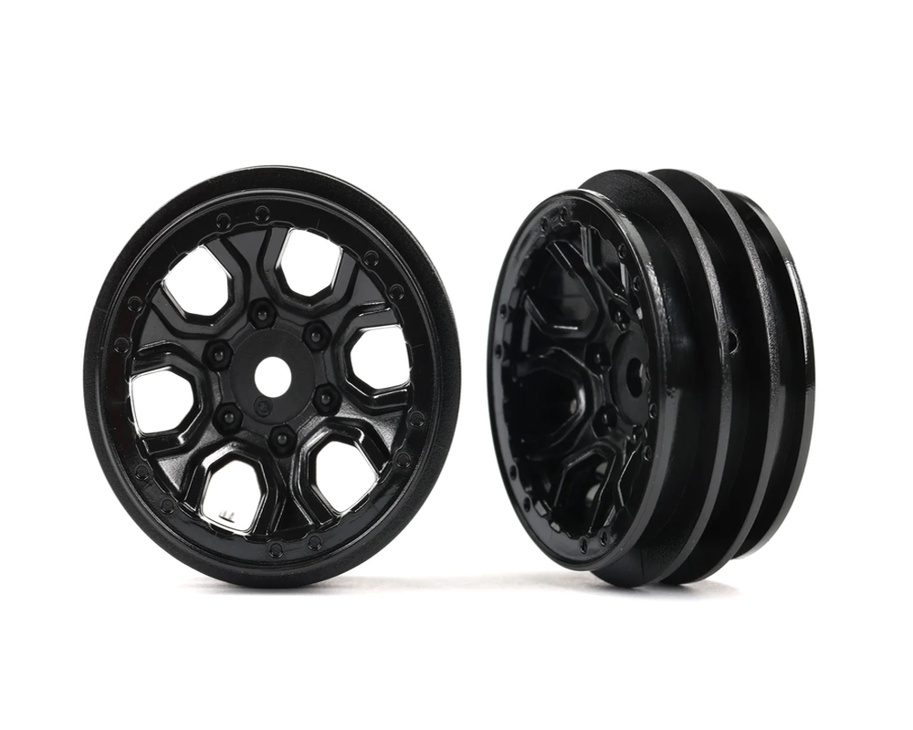 Traxxas 9770 TRX-4M 1.0" Black Wheels Ford Bronco (2) - PowerHobby