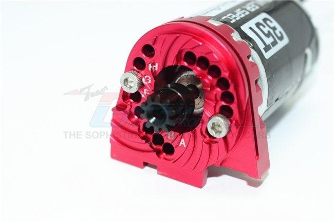 GPM ALUMINUM DOUBLE SIDED MOTOR MOUNT HEAT SINK FINS TRAXXAS TRX-4 / TRX-6 BLACK - PowerHobby