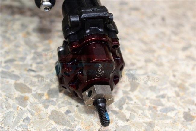 GPM ALUMINUM OUTER PORTAL DRIVE HOUSING FRONT OR REAR TRAXXAS TRX-4 / TRX-6 RED - PowerHobby