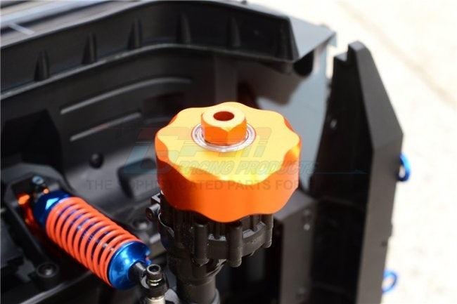 GPM BRASS PENDULUM WHEEL KNUCKLE AXLE 23MM HEX ADAPTER TRAXXAS TRX-4 BLACK - PowerHobby