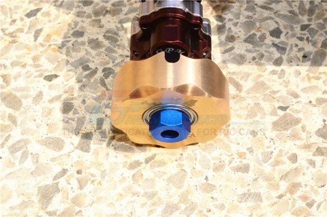 GPM BRASS PENDULUM WHEEL KNUCKLE AXLE WEIGHT + 23MM HEX ADAPTER TRAXXAS TRX-4 - PowerHobby