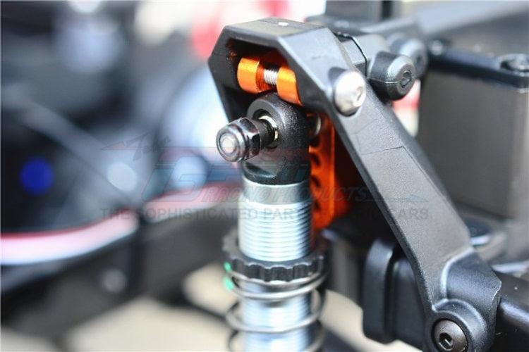 Gpm Racing Aluminum Adjustable Front/Rear Damper Mount Blue Traxxas TRX4 - PowerHobby