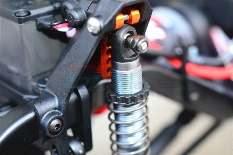 Gpm Racing Aluminum Adjustable Front/Rear Damper Mount Blue Traxxas TRX4 - PowerHobby