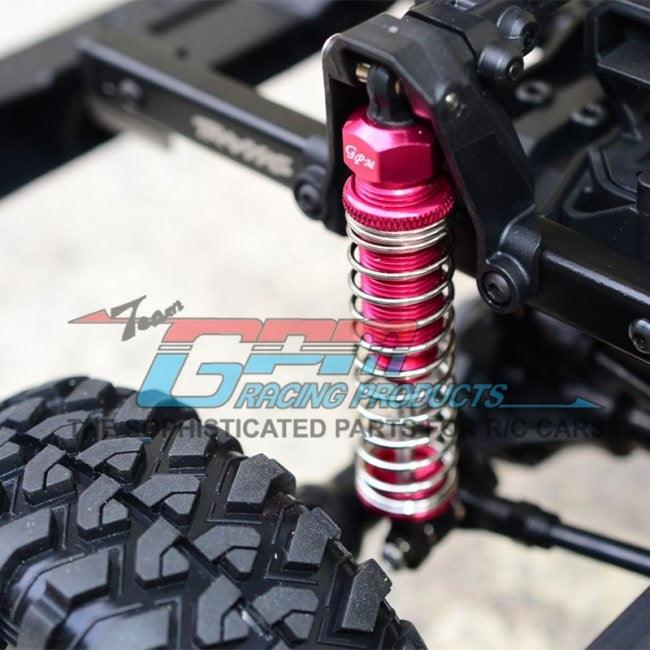GPM ALUMINUM FRONT / REAR ADJUSTABLE SPRING DAMPERS TRAXXAS TRX-4 / TRX-6 SILVER - PowerHobby