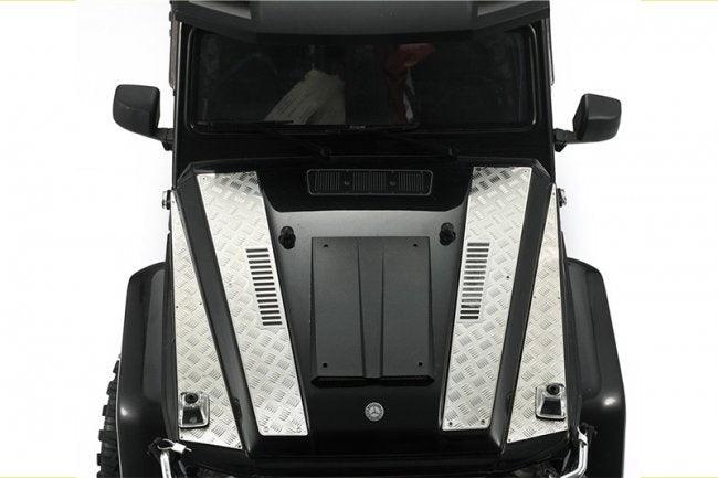 GPM STAINLESS STEEL SLIP PROOF TREAD & FENDER VENT TRAXXAS TRX-4 / TRX-6 BLACK - PowerHobby