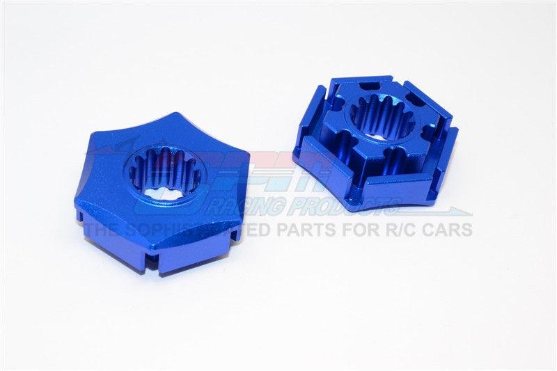 GPM TXM006/+3-BLUE ALUMINUM WHEEL HEX CLAW (+3MM) TRAXXAS X-MAXX 4X4 - PowerHobby