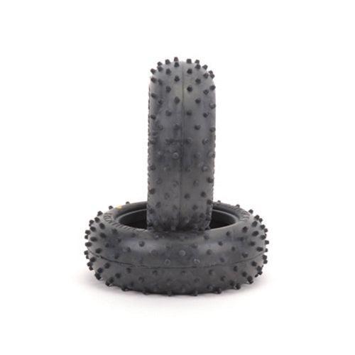 Schumacher U6517 Front Mini Spike 2 Blue Tires (2) 1/10 Buggy - PowerHobby